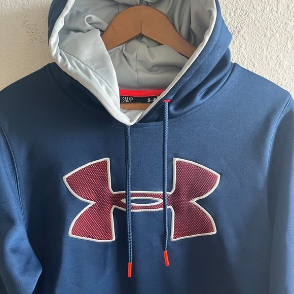 Under Armour Men's Storm Fleece Hoodie Navy Blue Jacket Sweatshirt Size S - Picture 5 of 9